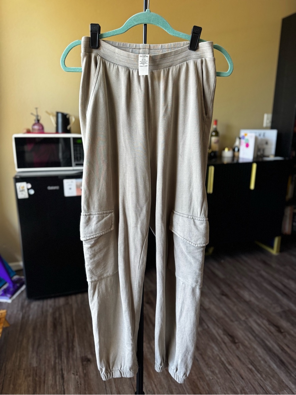 Garage Beige Cargo Joggers